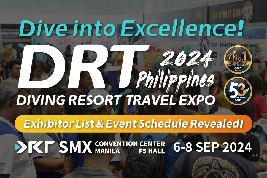 DRT SHOW Philippines 2024 Exhibitor List and Program Announcement: Dive into the Future • Leading a New Era in Diving